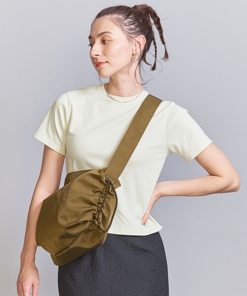 BEAUTY&YOUTH UNITED ARROWS(ビューティーアンドユースユナイテッドアローズ)の「サイドギャザー ショルダーバッグ(ショルダーバッグ・レディース・ブラック/モカ・FREE)」の11枚目の写真