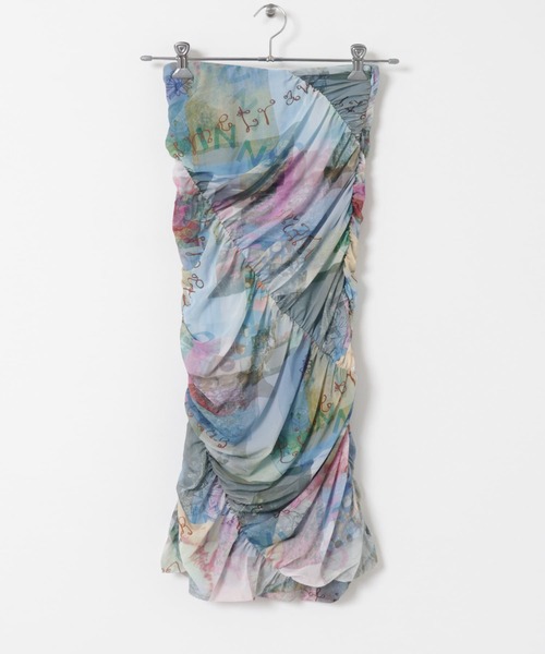 美品✨GANNI ガニー　Mesh Ruched Midi Skirt GANNI（ガニー）の「GANNI Mesh Ruched Midi Skirt（スカート）」 - WEAR