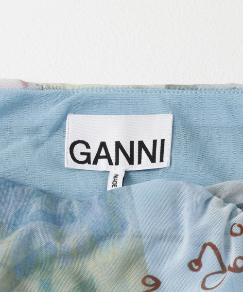 GANNI（ガニー）の「GANNI Mesh Ruched Midi Skirt（スカート）」 - WEAR
