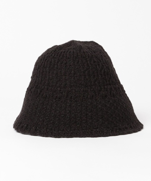 HARE（ハレ）の「カットアウトニットバケハ(HARE)（ハット・レディース・ブラック・FREE）」の8枚目の写真