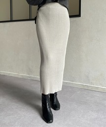 Thevon | ラメリブニットナロースカート(スカート)