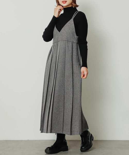 SENSE OF PLACE by URBAN RESEARCH（センスオブプレイスバイアーバンリサーチ）の「『ドラマ着用商品』プリーツキャミワンピース（ワンピース・レディース・ブルー/グレー/ライトベージュ・S/ONE）」の13枚目の写真