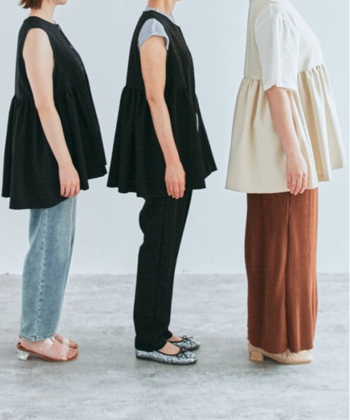 kirakiraShop(キラキラショップ)の「2way フレアジレ ベスト(ベスト・レディース・ブラック/アイボリー/ネイビー/ベージュ/チャコール/ブラウン系その他・M/L)」の20枚目の写真