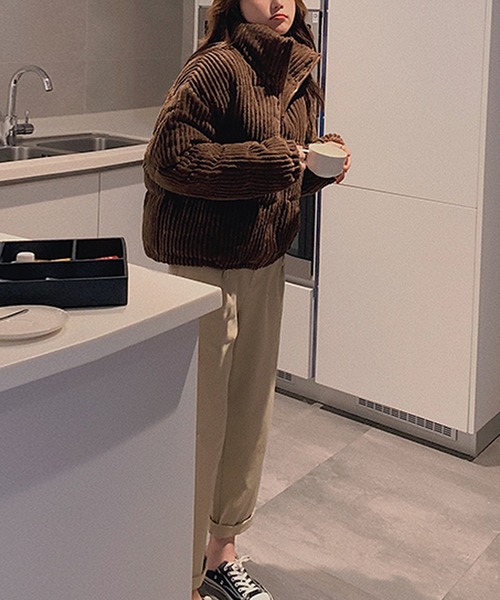 Primazel(プリマゼル)の「コーデュロイファージャケットコート(その他アウター・レディース・ブラウン・M)」の13枚目の写真