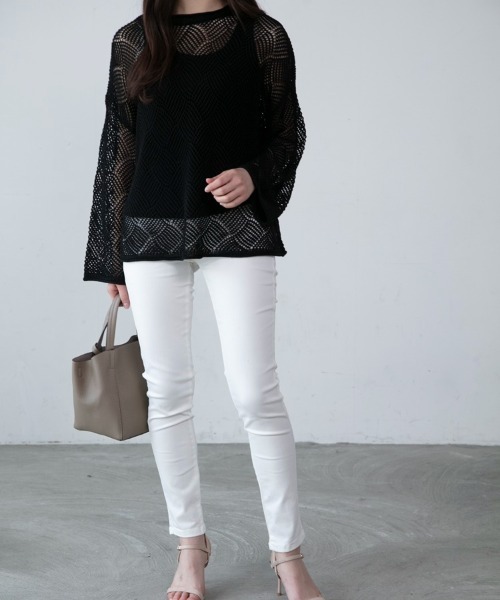 M.deux（エムドゥ）の「◎クーリッシュスキニーデニム◎（デニムパンツ・レディース・ブラック/オフホワイト/ネイビー・SMALL/MEDIUM）」の7枚目の写真