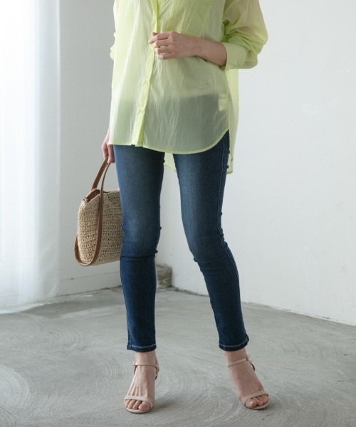 M.deux（エムドゥ）の「◎クーリッシュスキニーデニム◎（デニムパンツ・レディース・ブラック/オフホワイト/ネイビー・SMALL/MEDIUM）」の10枚目の写真