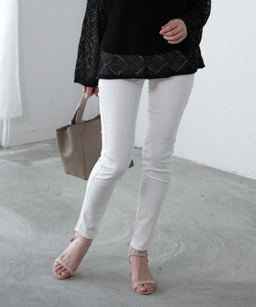 M.deux（エムドゥ）の「◎クーリッシュスキニーデニム◎（デニムパンツ・レディース・ブラック/オフホワイト/ネイビー・SMALL/MEDIUM）」の21枚目の写真