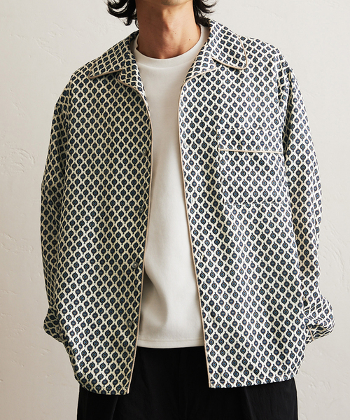 417 EDIFICE（フォーワンセブンエディフィス）の「【Paris Authentique / パリ オーセンティック】SHIRTS / シャツ（シャツ/ブラウス・メンズ・アイボリー/ブルー系その他・MEDIUM/LARGE）」の2枚目の写真