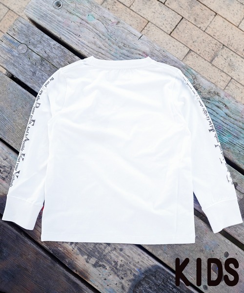 adamsJUGGLER(アダムスジャグラー)の「RTEG/ホイルFロングティーキッズ(Tシャツ/カットソー・キッズ・ブラック/ホワイト・100/150/130/120/110)」の3枚目の写真