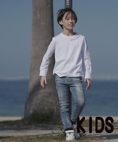adamsJUGGLER(アダムスジャグラー)の「RTEG/ホイルFロングティーキッズ(Tシャツ/カットソー・キッズ・ブラック/ホワイト・100/150/130/120/110)」の10枚目の写真