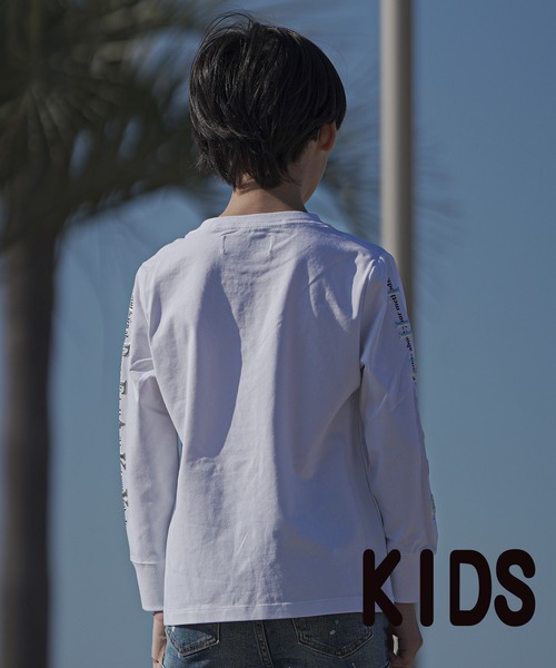 adamsJUGGLER(アダムスジャグラー)の「RTEG/ホイルFロングティーキッズ(Tシャツ/カットソー・キッズ・ブラック/ホワイト・100/150/130/120/110)」の14枚目の写真