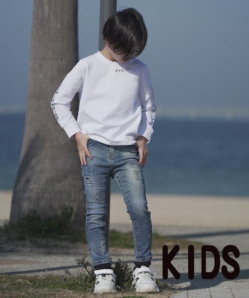 adamsJUGGLER(アダムスジャグラー)の「RTEG/ホイルFロングティーキッズ(Tシャツ/カットソー・キッズ・ブラック/ホワイト・100/150/130/120/110)」の8枚目の写真