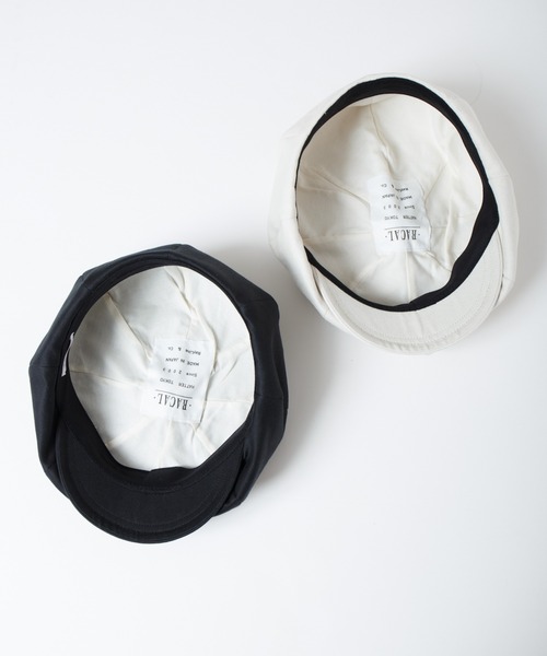 RACAL（ラカル）の「C/L 8Panel Beret Cas / コットンリネン8パネルベレーキャス（キャスケット・メンズ・ブラック/ナチュラル・MEDIUM/LARGE/X-LARGE）」の4枚目の写真