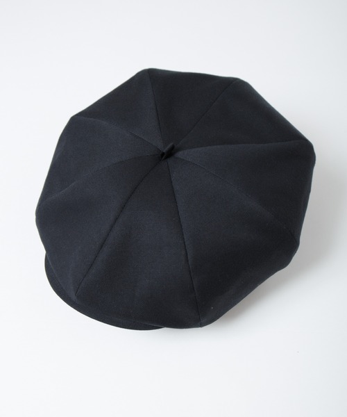RACAL（ラカル）の「C/L 8Panel Beret Cas / コットンリネン8パネルベレーキャス（キャスケット・メンズ・ブラック/ナチュラル・MEDIUM/LARGE/X-LARGE）」の6枚目の写真