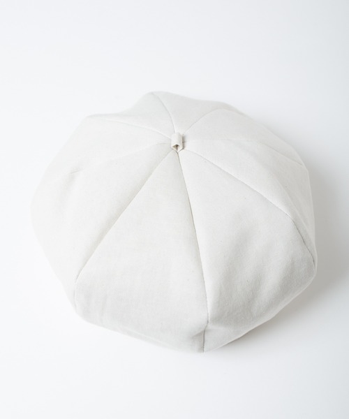 RACAL（ラカル）の「C/L 8Panel Beret Cas / コットンリネン8パネルベレーキャス（キャスケット・メンズ・ブラック/ナチュラル・MEDIUM/LARGE/X-LARGE）」の9枚目の写真