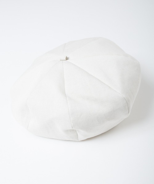 RACAL（ラカル）の「C/L 8Panel Beret Cas / コットンリネン8パネルベレーキャス（キャスケット・メンズ・ブラック/ナチュラル・MEDIUM/LARGE/X-LARGE）」の10枚目の写真
