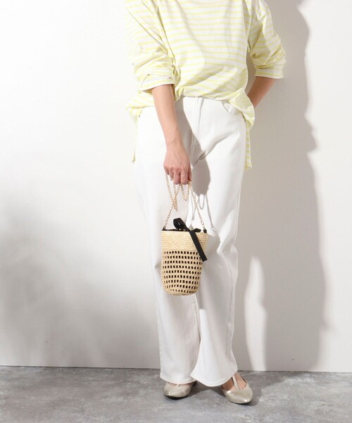 NOLLEY’S（ノーリーズ）の「【Benelli Montacone/ベネリ モンタコーネ】 ◇【WEB限定】ストローミニポシェット（かごバッグ・レディース・ブラック/ベージュ・FREE）」の16枚目の写真