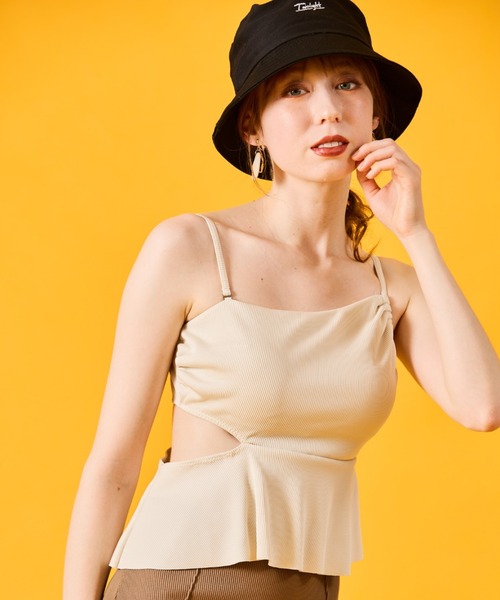 セール】one shoulder ペプラム ビキニ【BLUE EDGE】（水着）｜San-ai