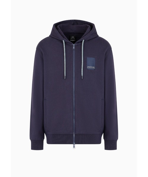 ARMANI EXCHANGE(アルマーニエクスチェンジ)の「【A|X アルマーニ エクスチェンジ】スクエアロゴ スウェットパーカー(スウェット・メンズ・ネイビー/ホワイト・LARGE/MEDIUM/X-LARGE/X-SMALL/SMALL)」の5枚目の写真