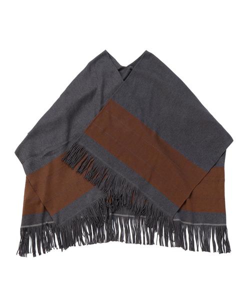 BEAUTY&YOUTH UNITED ARROWS（ビューティーアンドユースユナイテッドアローズ）の「BY コットン/アクリル マント◆（マフラー・メンズ・ライトグレー/ブラウン/その他1/その他2・フリー）」の4枚目の写真