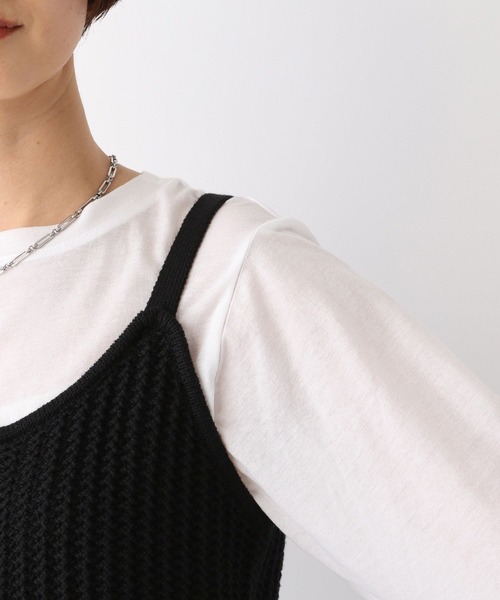 LEPSIM（レプシィム）の「7ゲージ2WAYビスチェ　109171（ニット/セーター・レディース・ブラック/アイボリー/ベージュ・FREE）」の8枚目の写真