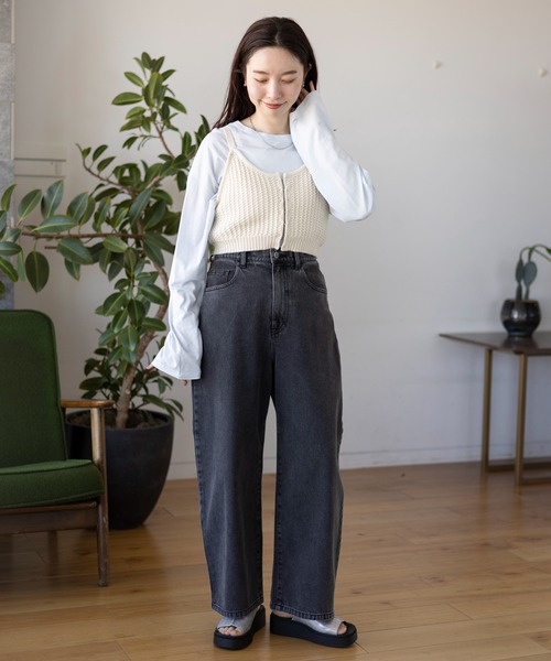 LEPSIM（レプシィム）の「7ゲージ2WAYビスチェ　109171（ニット/セーター・レディース・ブラック/アイボリー/ベージュ・FREE）」の16枚目の写真