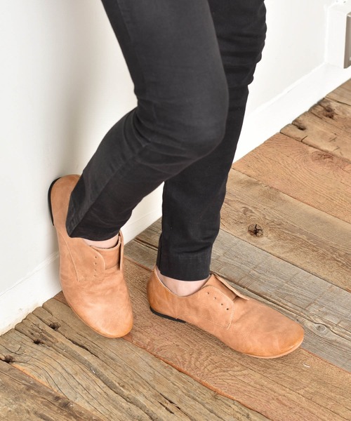 O-NINE(オーナイン)の「バブーシュ ダービーダンスシューズ / オックスフォードシューズ(ドレスシューズ・メンズ・ベージュ/ダークブラウン・40/41/42/44/43)」の2枚目の写真