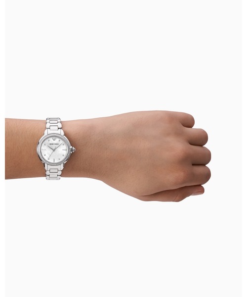 EMPORIO ARMANI(エンポリオアルマーニ)の「【エンポリオ アルマーニ】3針ウォッチ ステンレススチール(アナログ腕時計・レディース・その他1・FREE)」の4枚目の写真