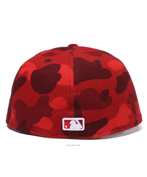 帽子 BAPE x MLB x NEW ERA ANGELS 59FIFTIY CAP BAPE x MLB New Era Angels 59Fifty Fitted Cap Green Men's