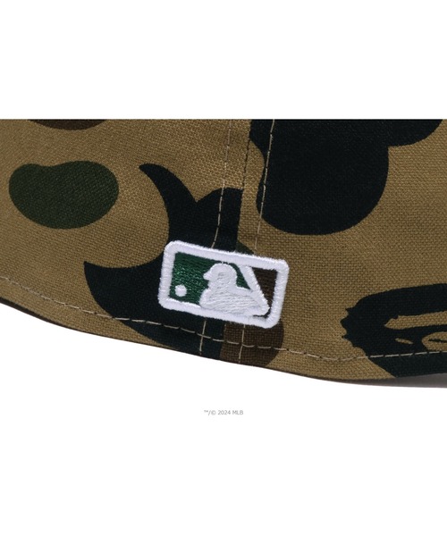 帽子 BAPE x MLB x NEW ERA ANGELS 59FIFTIY CAP BAPE x MLB New Era Angels 59Fifty Fitted Cap Green Men's