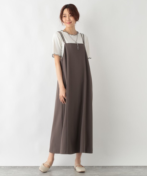 GLOBAL WORK(グローバルワーク)の「Beauteeメローリブ5分袖/987163(Tシャツ/カットソー・レディース・ホワイト×ブラック/サックスブルー/ブラック/アイボリー/モカ・LARGE/MEDIUM)」の12枚目の写真