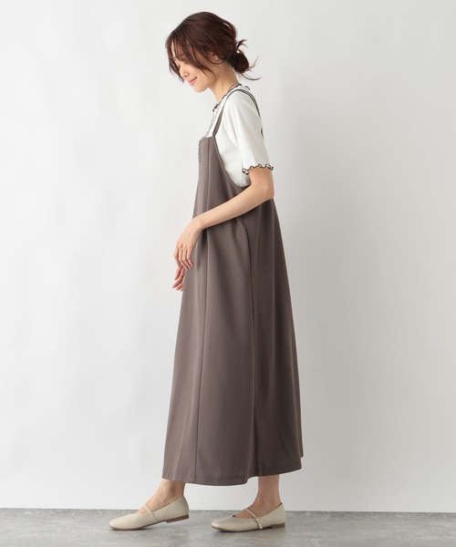 GLOBAL WORK(グローバルワーク)の「Beauteeメローリブ5分袖/987163(Tシャツ/カットソー・レディース・ホワイト×ブラック/サックスブルー/ブラック/アイボリー/モカ・LARGE/MEDIUM)」の13枚目の写真