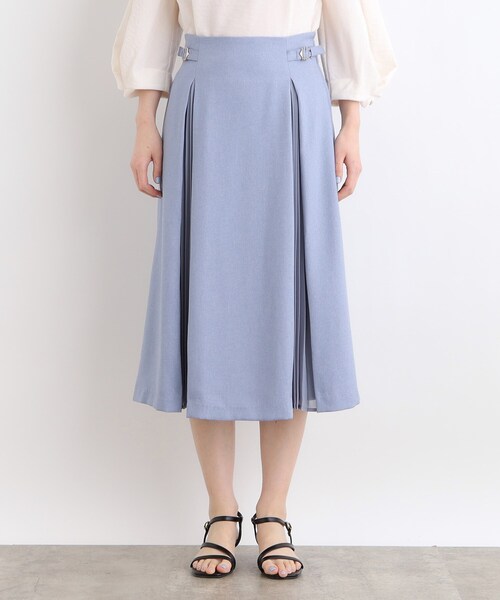 grove(グローブ)の「◆マチプリーツサイドベルトスカート(スカート・レディース・ネイビー/ブルー/ベージュ・05/04/03/02/01)」の17枚目の写真