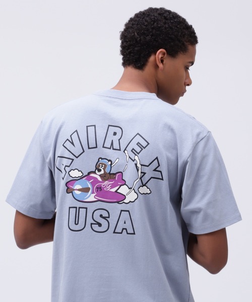 《WEB&DEPOT限定》FLYING BEAR T-SHIRT / フライング ベアー Tシャツ / AVIREX / アヴィレックス（Tシャツ/カットソー）｜AVIREX（アヴィレックス）