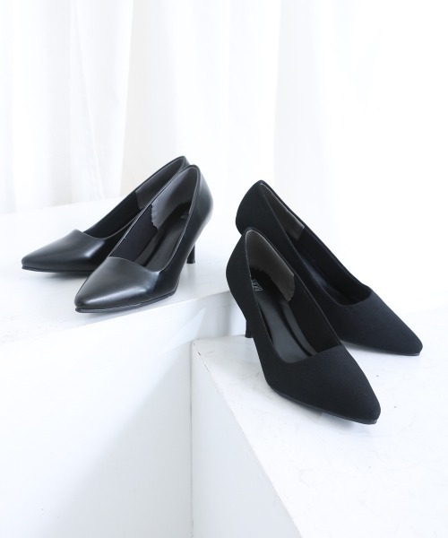DEMETER（デメテル）の「7.0cmヒール ポインテッドトゥ パンプス（パンプス・レディース・ブラック/ブラック系その他・22.5cm/24.5cm/25.5cm/24.0cm/21.5cm/22.0cm/25.0cm/23.0cm/23.5cm）」の3枚目の写真