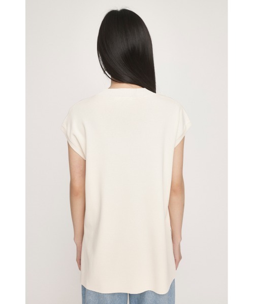 SLY(スライ)の「WASHABLE H/N TOPS ウォッシャブル ハイネック トップス(Tシャツ/カットソー・レディース・ブルー/アイボリー/ブラック・FREE)」の8枚目の写真