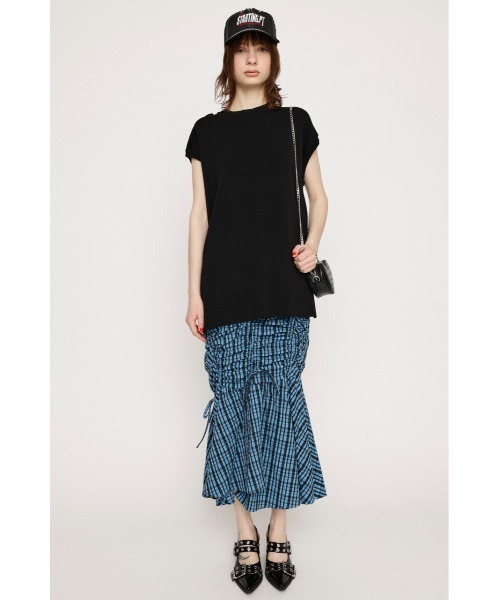 SLY(スライ)の「WASHABLE H/N TOPS ウォッシャブル ハイネック トップス(Tシャツ/カットソー・レディース・ブルー/アイボリー/ブラック・FREE)」の10枚目の写真