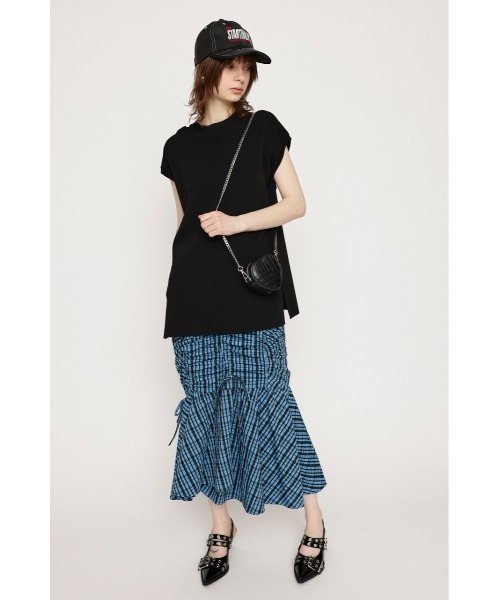 SLY(スライ)の「WASHABLE H/N TOPS ウォッシャブル ハイネック トップス(Tシャツ/カットソー・レディース・ブルー/アイボリー/ブラック・FREE)」の11枚目の写真