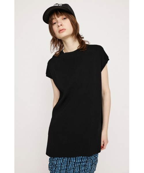 SLY(スライ)の「WASHABLE H/N TOPS ウォッシャブル ハイネック トップス(Tシャツ/カットソー・レディース・ブルー/アイボリー/ブラック・FREE)」の12枚目の写真