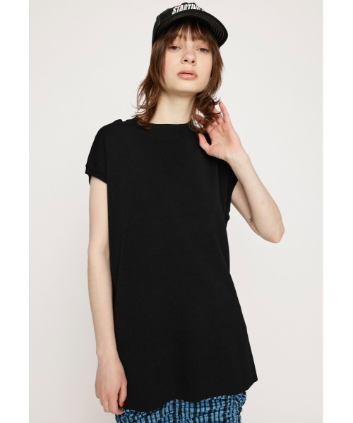SLY(スライ)の「WASHABLE H/N TOPS ウォッシャブル ハイネック トップス(Tシャツ/カットソー・レディース・ブルー/アイボリー/ブラック・FREE)」の16枚目の写真