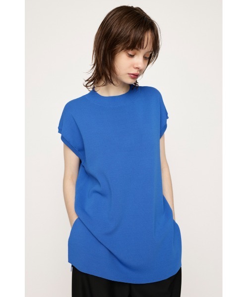 SLY(スライ)の「WASHABLE H/N TOPS ウォッシャブル ハイネック トップス(Tシャツ/カットソー・レディース・ブルー/アイボリー/ブラック・FREE)」の20枚目の写真