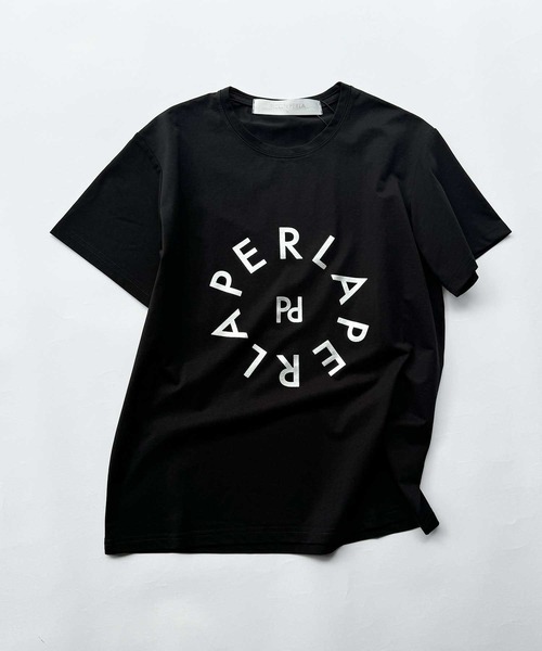 PICCIN PERLA（ピッチンペルラ）の「サークルプリントTシャツ（Tシャツ/カットソー・レディース・チャコールグレー/オフホワイト/ブラック・M）」の17枚目の写真