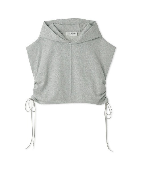 LILY BROWN（リリーブラウン）の「サイドドロストショートフーディ（その他トップス・レディース・グレー/イエロー/ネイビー・FREE）」の20枚目の写真