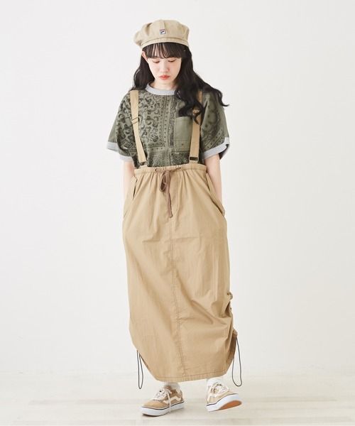 CUBE SUGAR（キューブシュガー）の「デニム/ツイルプリントプルオーバーブラウス（シャツ/ブラウス・レディース・ブルー系その他2/ベージュ系/カーキ系/ブルー系その他・M）」の11枚目の写真