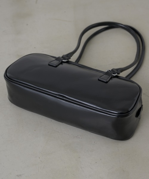 NEUNA（ヌナ）の「ロングレザーボストンフルートショルダーバッグ（ボストンバッグ・レディース・アイボリー/ブラック/レッド・FREE）」の5枚目の写真