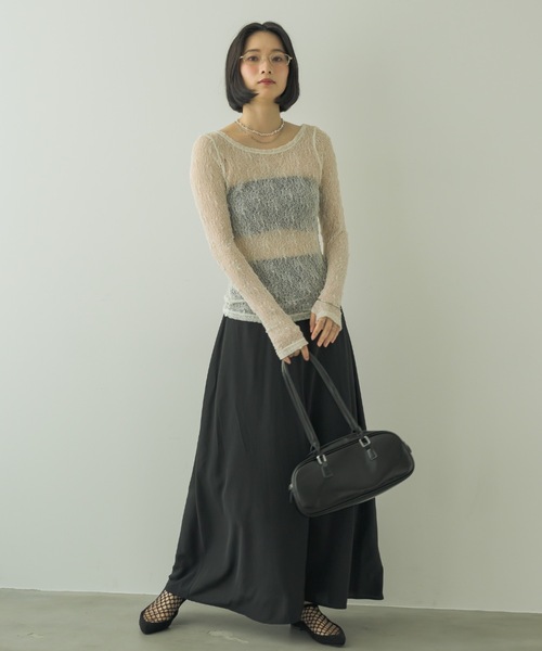 NEUNA レザーボストンバッグ NEUNA（ヌナ）の「ロングレザーボストンフルートショルダー