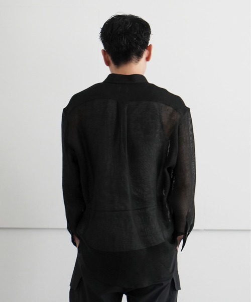 ALLEGE（アレッジ）の「ALLEGE LINEN MESH SHIRT（シャツ