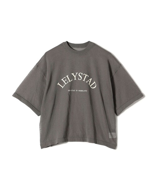 SHIPS Colors(シップス カラーズ)の「SHIPS Colors:〈手洗い可能〉シアー ロゴ ニット TEE(ニット/セーター・レディース・カーキ/ライトグレー/ダークグレー・ONE SIZE)」の5枚目の写真