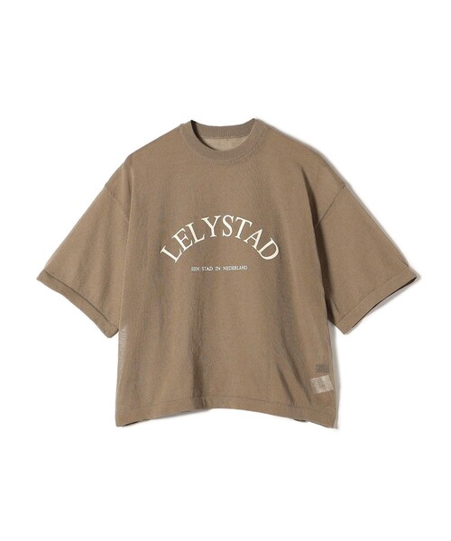 SHIPS Colors(シップス カラーズ)の「SHIPS Colors:〈手洗い可能〉シアー ロゴ ニット TEE(ニット/セーター・レディース・カーキ/ライトグレー/ダークグレー・ONE SIZE)」の6枚目の写真