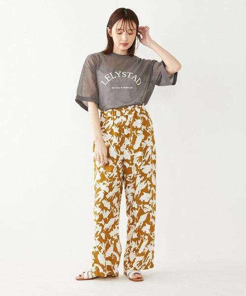 SHIPS Colors(シップス カラーズ)の「SHIPS Colors:〈手洗い可能〉シアー ロゴ ニット TEE(ニット/セーター・レディース・カーキ/ライトグレー/ダークグレー・ONE SIZE)」の16枚目の写真